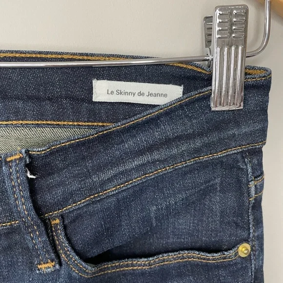 Frame denim Le Skinny de Jeanne dark wash jeans - Picture 6 of 12